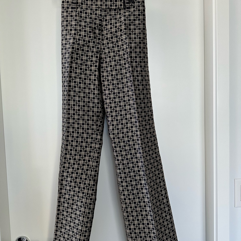 Per Se Black and Tan Geometric Pant/Trousers—New never used